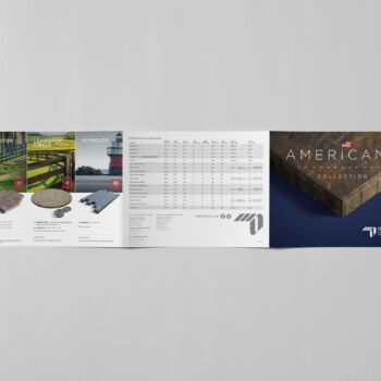 Oberfields Americana Collection brochure 3 page spread