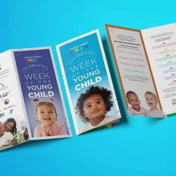 Graphic and Web Design Portfolio page at 2Shea Creative - Action for Children marketing 3