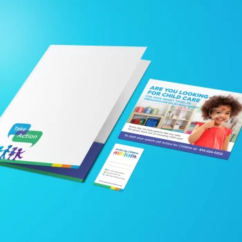 Graphic and Web Design Portfolio page at 2Shea Creative - Action for Children marketing 2