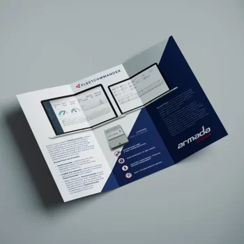 Armada Power trifold brochure spread