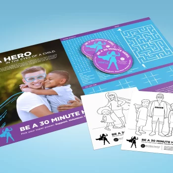 Assorted Be A 30 Minute Hero Campaign printed materials